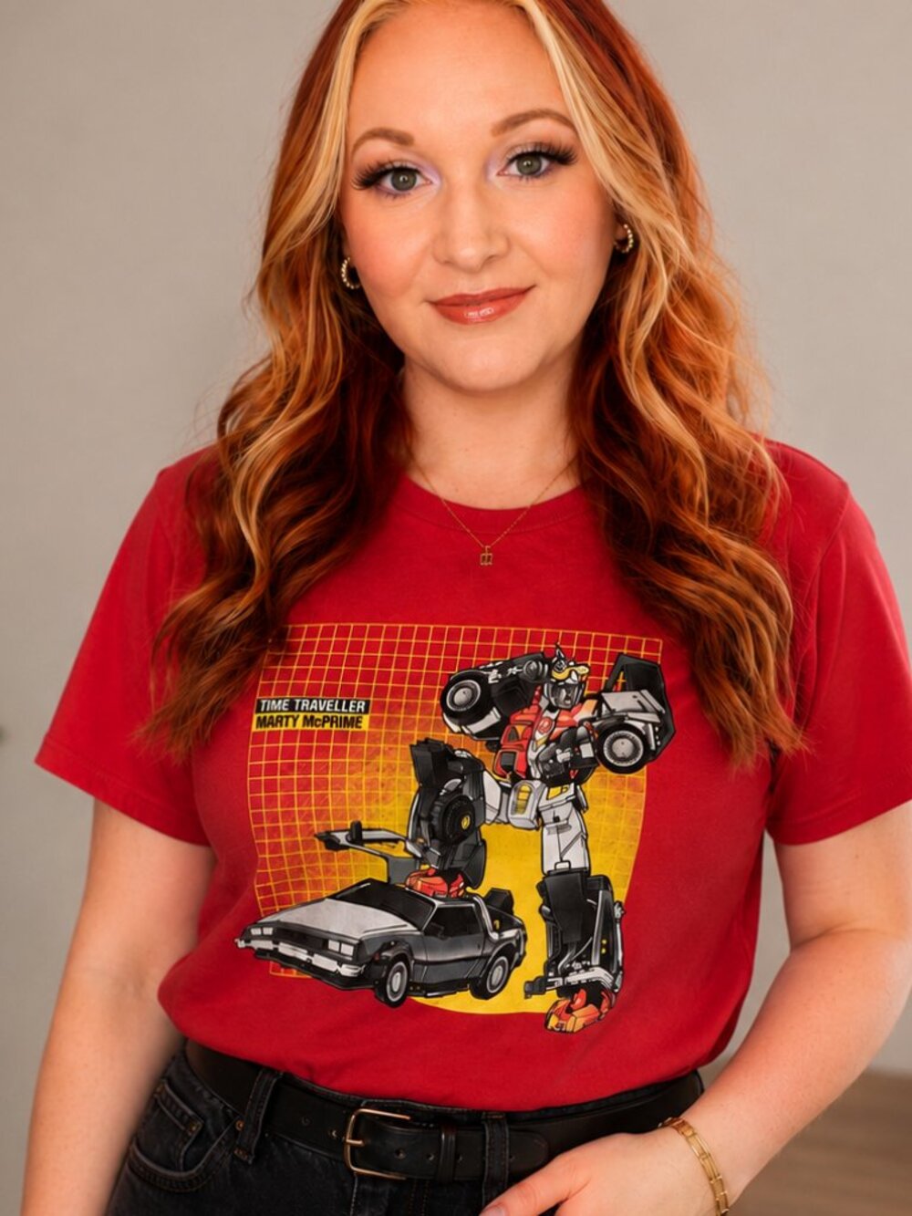 Tranformers / Back To The Future Crossover Graphic T-Shirt